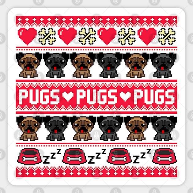 PUGS Sticker by darklordpug